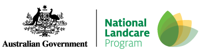 This image showing the logo of Australian government National Landcare program.