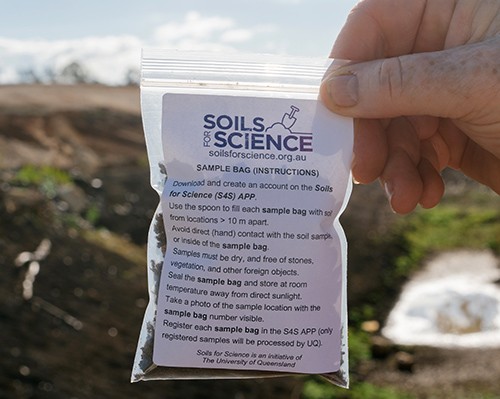 This picture showing the sample kit for soils science.