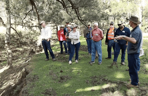 Scientists explaining about the regenerative agriculture and farming.